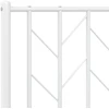 Metalinis keičiamas galvūgalis, baltos spalvos, 75 cm
