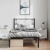 Lova Metalinis lovos rėmas su galvūgaliu, juodos spalvos, 100x190cm