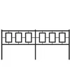 Metalinis galvūgalis, juodos spalvos, 200cm