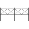 Metalinis galvūgalis, juodos spalvos, 193cm