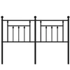 Lova Metalinis pakaitinis galvūgalis, juodos spalvos, 140cm