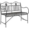 Sodo suolas Juoda 103,5 x 59 x 89 cm Plienas