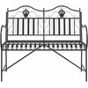 Sodo suolas Juoda 103,5 x 59 x 89 cm Plienas