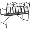 Sodo suolas Juoda 103,5 x 59 x 89 cm Plienas