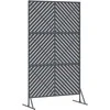 Privatumo žaliuzės 100 x 50 x 180 cm Plienas Antracito