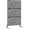 Privatumo žaliuzės 100 x 50 x 180 cm Plienas Juoda