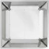 Sodo vazonas Sidabro 50 x 50 x 15 cm Cinkuota plienas
