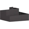 Sodo vazonas Juoda 80 x 80 x 50 cm Šaltai valcuotas plienas
