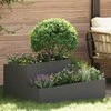Sodo vazonas Juoda 80 x 80 x 50 cm Šaltai valcuotas plienas