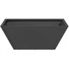 Sodo vazonas Juoda 40 x 40 x 15 cm Šaltai valcuotas plienas