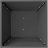 Sodo vazonas Juoda 40 x 40 x 15 cm Šaltai valcuotas plienas