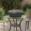 Sodo vazonas Juoda 50 x 50 x 15 cm Šaltai valcuotas plienas