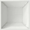Sodo vazonas Balta 40 x 40 x 15 cm Šaltai valcuotas plienas