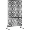 Privatumo žaliuzės 100 x 50 x 180 cm Plienas Juoda