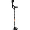 Metalo detektorius su LCD ekranu 3 modeliai 19 cm ritė Juoda