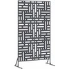 Privatumo žaliuzės 100 x 50 x 180 cm Plienas Antracito