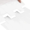 Metro plytelė 10 vnt. Balta 30 x 30 cm Poliuretanas ir PET