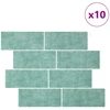 Metro plytelė 10 pcs Pilkai žalia 29 x 21 cm