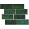 Metro plytelė 10 pcs Tamsiai žalia 29 x 21 cm