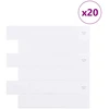 Metro plytelė 20 pcs Balta 30 x 30 cm Poliuretanas ir PET