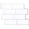 Metro plytelė 20 pcs Balta pilka 29 x 21 cm Poliuretanas ir PET