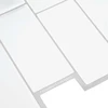 Metro plytelė 20 pcs Balta pilka 29 x 21 cm Poliuretanas ir PET