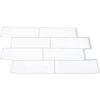 Metro plytelė 20 pcs Balta pilka 29 x 21 cm Poliuretanas ir PET