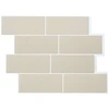 Metro plytelė 20 pcs Smėlio 29 x 21 cm Poliuretanas ir PET