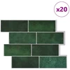 Metro plytelė 20 pcs Tamsiai žalia 29 x 21 cm