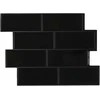 Metro plytelė 20 vnt. Juoda 29 x 21 cm Poliuretanas ir PET