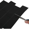 Metro plytelė 50 pcs Juoda 29 x 21 cm Poliuretanas ir PET