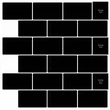 Metro plytelė 50 pcs Juoda 30 x 30 cm Poliuretanas ir PET