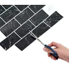 Metro plytelė 50 pcs Juodas marmuras 30 x 30 cm