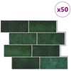 Metro plytelė 50 pcs Tamsiai žalia 29 x 21 cm