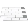 Metro plytelė 50 vnt. Balta pilka 30 x 30 cm