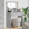 Miegamojo persirengimo stalai Betono pilka 80 x 39,6 x 135 cm