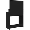 Miegamojo persirengimo stalai Juoda 80 x 39,6 x 135 cm
