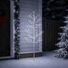 Mikro beržo Kalėdų eglutė Balta 120 cm Plienas 279 LED