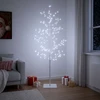 Mikro beržo Kalėdų eglutė Balta 120 cm Plienas 279 LED