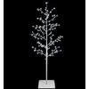 Mikro beržo Kalėdų eglutė Balta 120 cm Plienas 279 LED