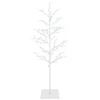 Mikro beržo Kalėdų eglutė Balta 120 cm Plienas 279 LED
