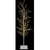 Mikro beržo Kalėdų eglutė Balta 150 cm Plienas 360 LED