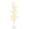 Mikro beržo Kalėdų eglutė Balta 150 cm Plienas 360 LED