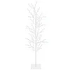 Mikro beržo Kalėdų eglutė Balta 150 cm Plienas 360 LED