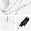 Mikro beržo Kalėdų eglutė Balta 47 x 210 cm Plienas 567 LED