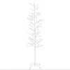 Mikro beržo Kalėdų eglutė Balta 47 x 210 cm Plienas 567 LED