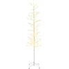 Mikro beržo Kalėdų eglutė Balta 47 x 210 cm Plienas 567 LED