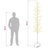 Mikro beržo Kalėdų eglutė Balta 47 x 240 cm Plienas 675 LED