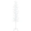 Mikro beržo Kalėdų eglutė Balta 47 x 240 cm Plienas 675 LED