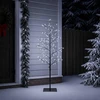 Mikro beržo Kalėdų eglutė Juoda 120 cm Plienas 279 LED